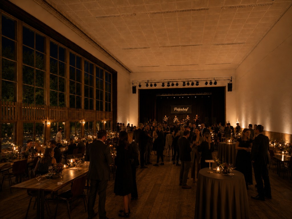 Festlicher Empfang im großen Saal des Peterhofs